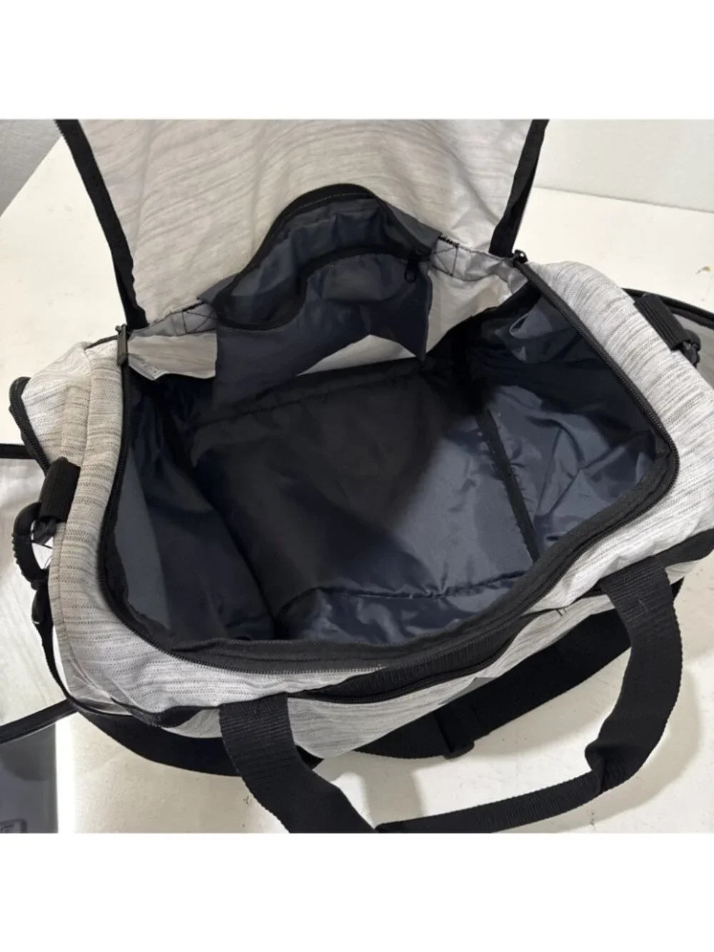 adidas Diablo Small II Duffel Bag 20L Zip Strap White Black Hex Print